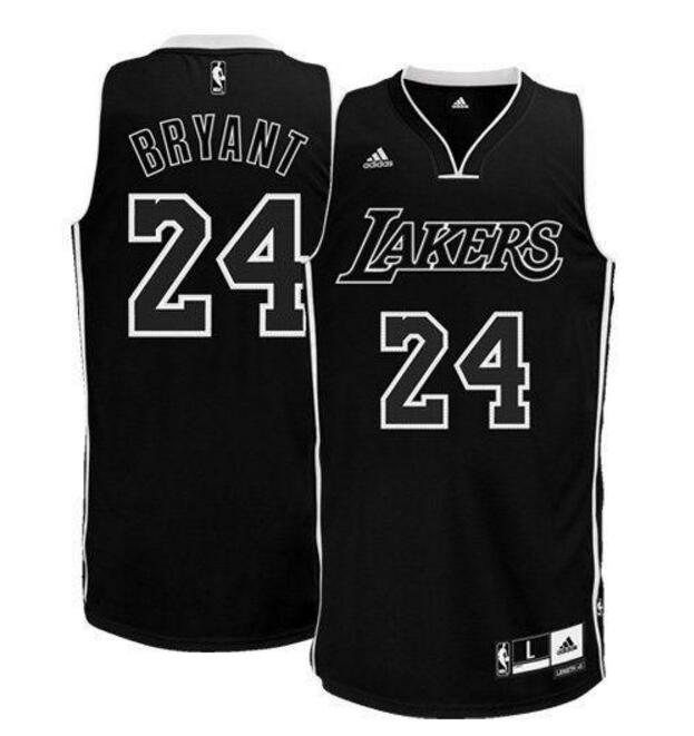 Custom Men Los Lakers #24 Kobe Bryant Black NBA Jersey